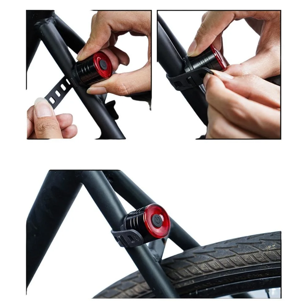 Safety Flashlight Bike Tail Light Ultra Bright USB Rechargeable High Intensity Bicycle LED Rear Light Accessories Cycling Bl20896