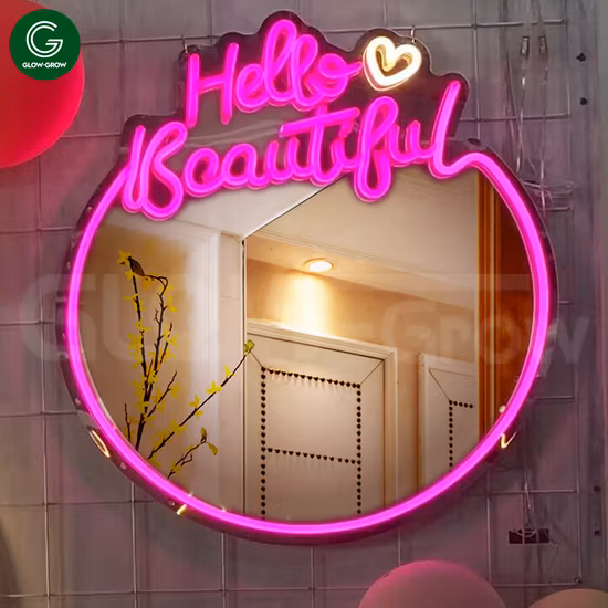 Good Times Spiegel-Neonschild, individuelles LED-Nachtlicht für Zuhause, Schlafzimmer, Hochzeit, Wanddekoration