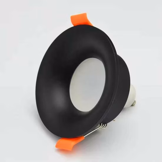 Schwarzer, dünner, dimmbarer Strahler, 10 W, Einbau-Downlight mit 68 mm Ausschnitt