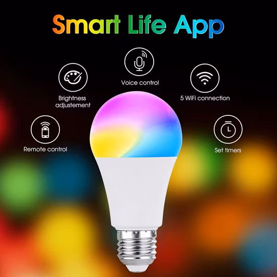 WiFi RGB WiFi-Steuerung Dimmbar Tuya Smart Amazon Alexa Tuya Smart Life Vintage Bunte 7W 9W 10W E26 LED-Glühbirne
