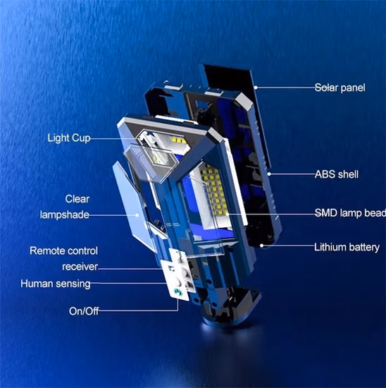 Brightenlux Factory Supply wasserdichte solarbetriebene Stufenleuchten für den Außenbereich, Hochleistungs-LED-Solar-Gartenstufenleuchten