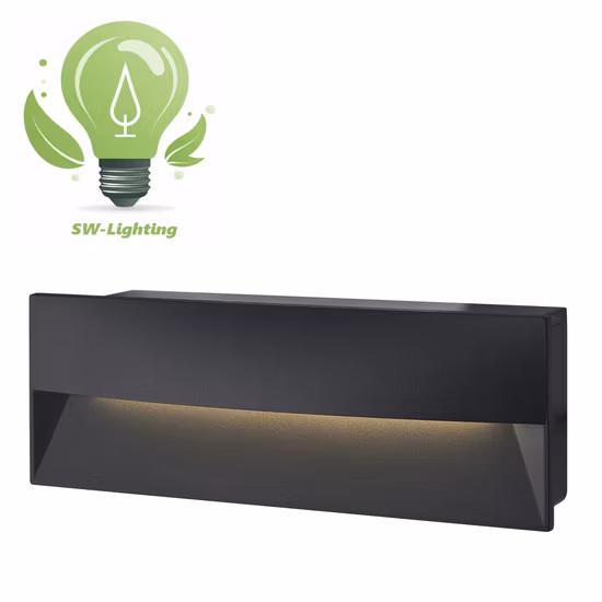 LED-Außenbeleuchtung, IP65, 6 W, lineare Einbau-Stufenleuchten